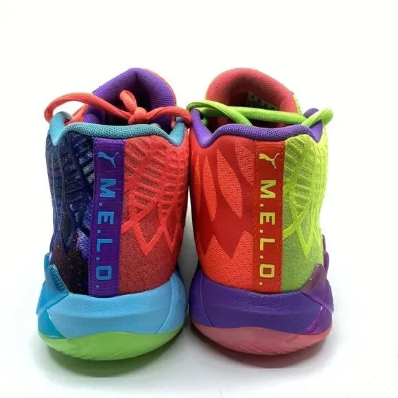 Puma MB1 Lamelo "Be You" Men’s Size 10 Green Gecko Red Blast Shoes 376813-01